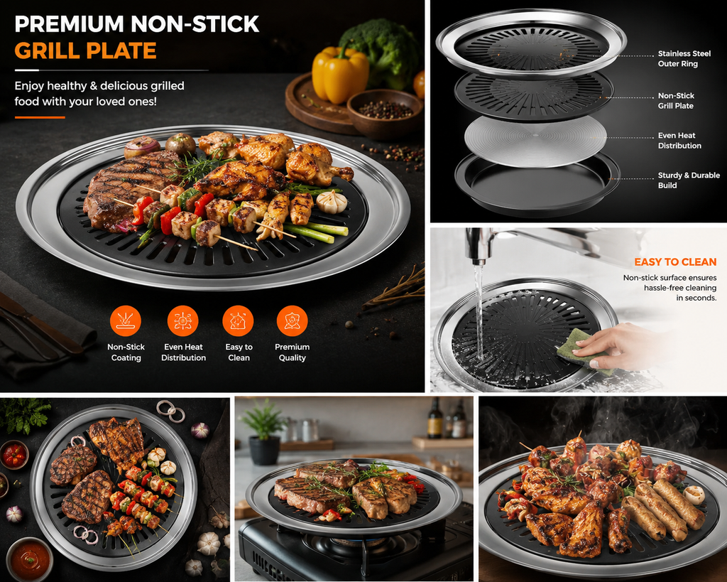 Smokeless Indoor Tandoor Gas Grill