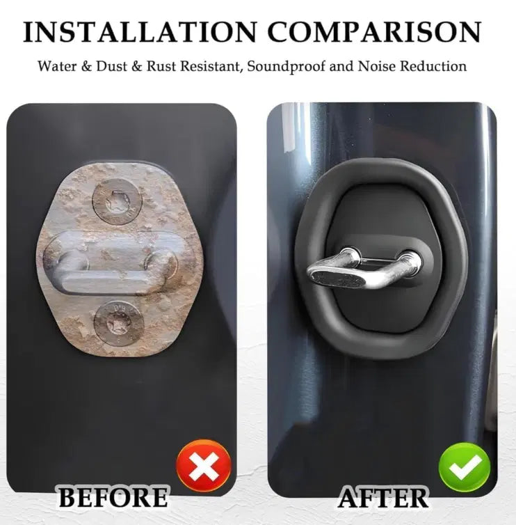 Car Silicone Door Latch Lock Protective Cover
